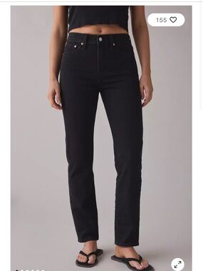 Black Levi’s Wedgie high waisted jeans